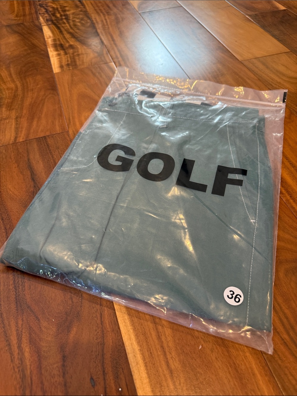 Golf Wang Dark Green Chino Shorts with Checkered Lining